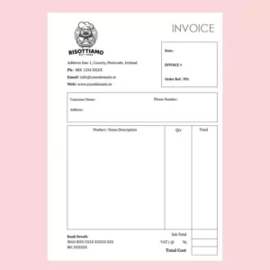 duplicate invoice book