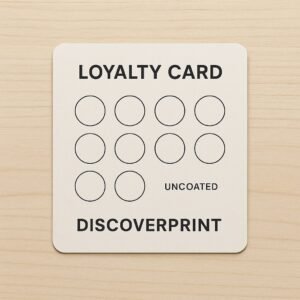 Uncoated Loyalty Cards