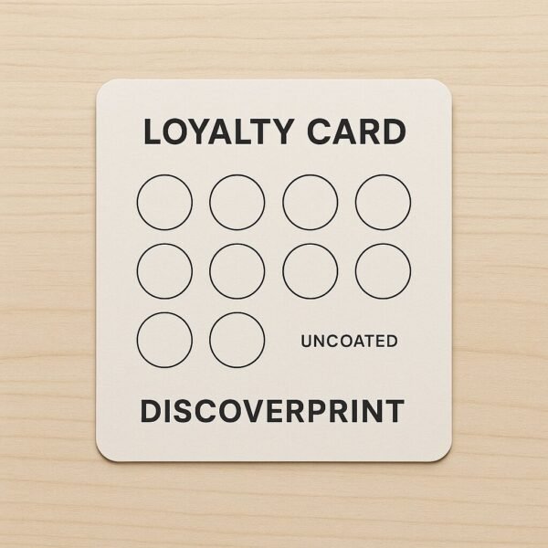 Uncoated Loyalty Cards