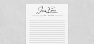 Personalised notepads for business