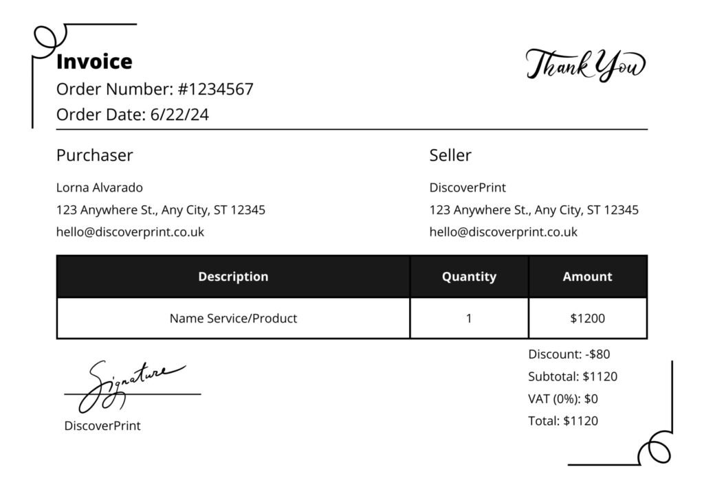 personalised invoice books