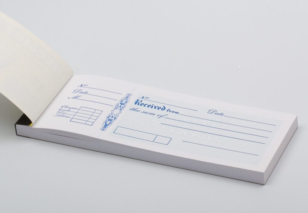 receipt book