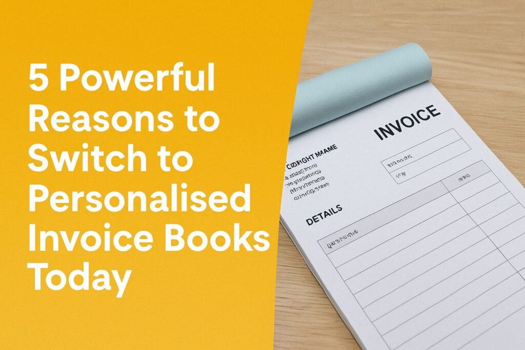 Custom printed invoice books for UK businesses
