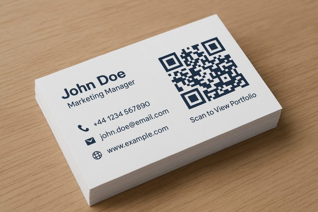qr code on business card
