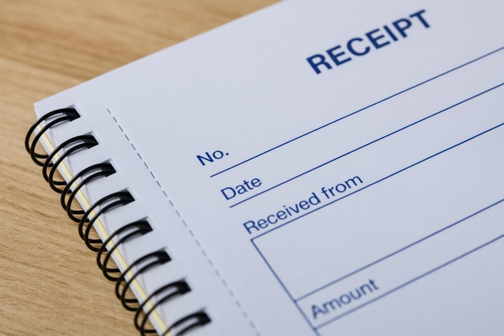 custom receipt books