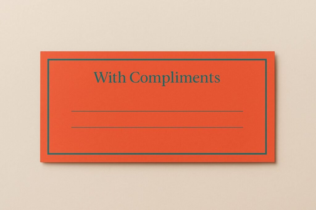 compliment slips printing