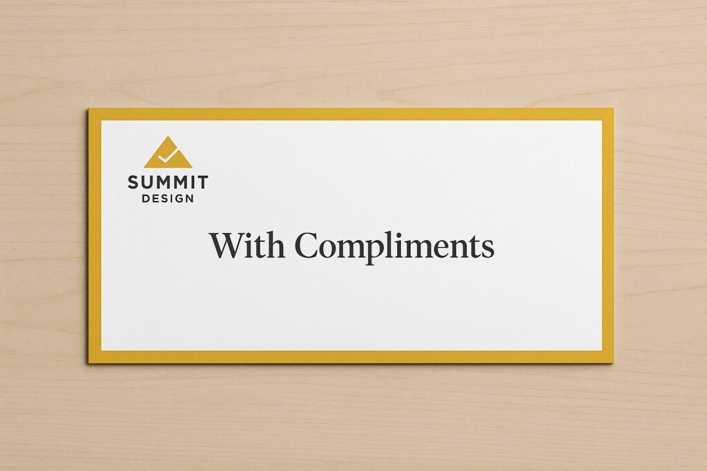 compliment slips printing