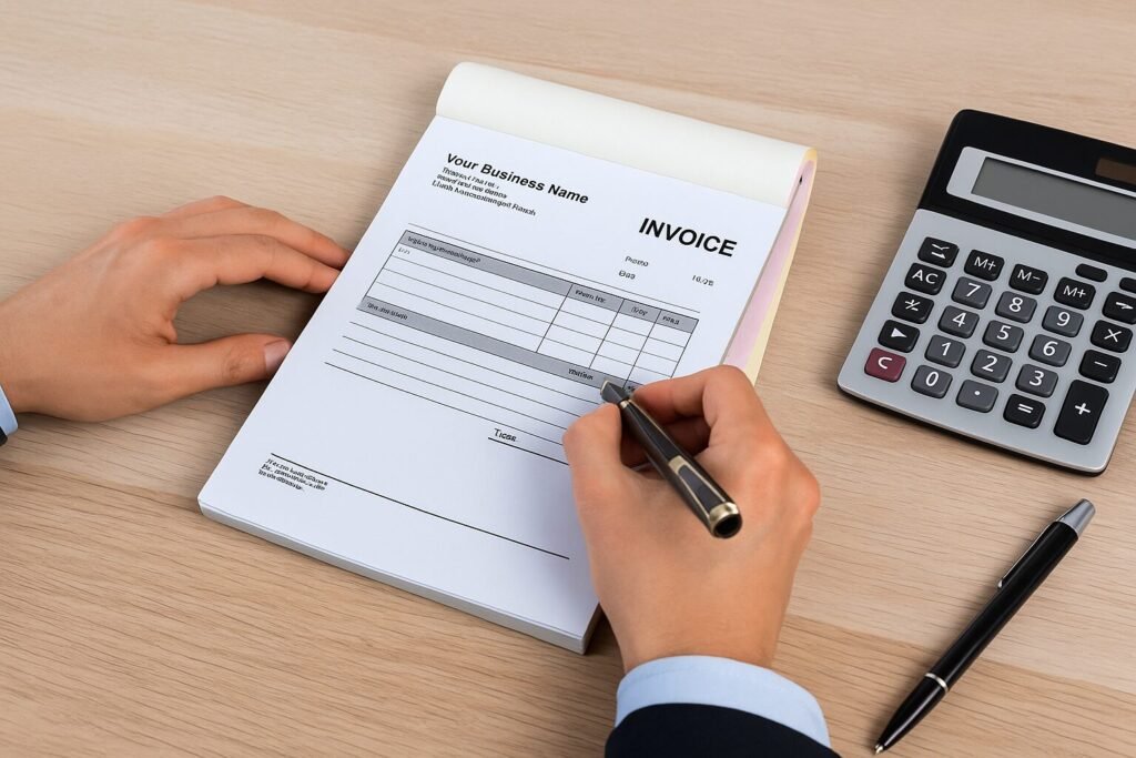personalised invoice books