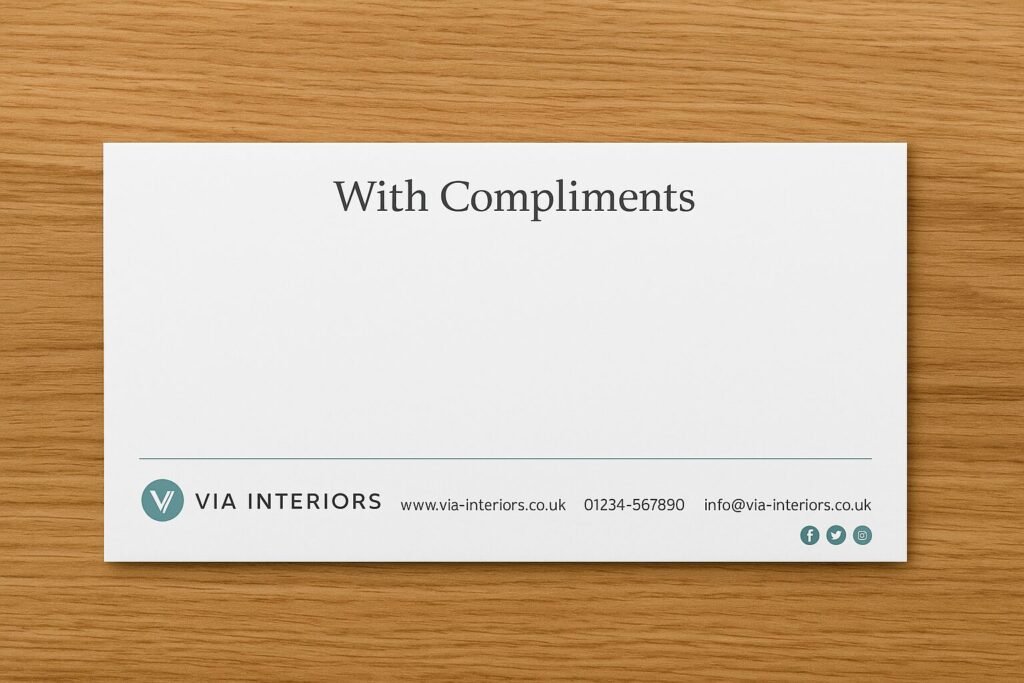 compliment slips printing