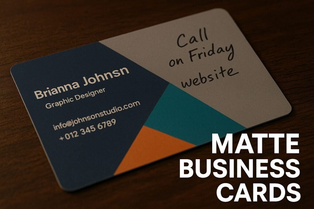 matte business cards
