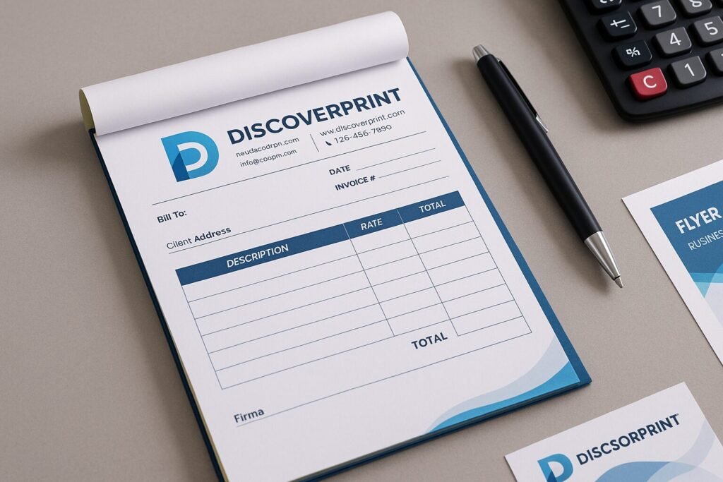 personalised invoice books uk