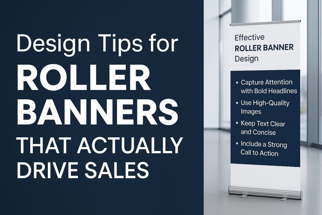 how to design roller banner
