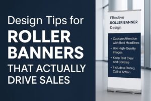 how to design roller banner