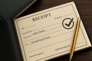 Personalised receipt books