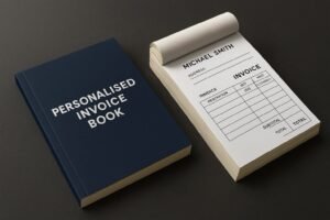 personalised invoice book