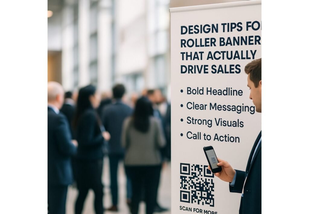 how to design roller banners